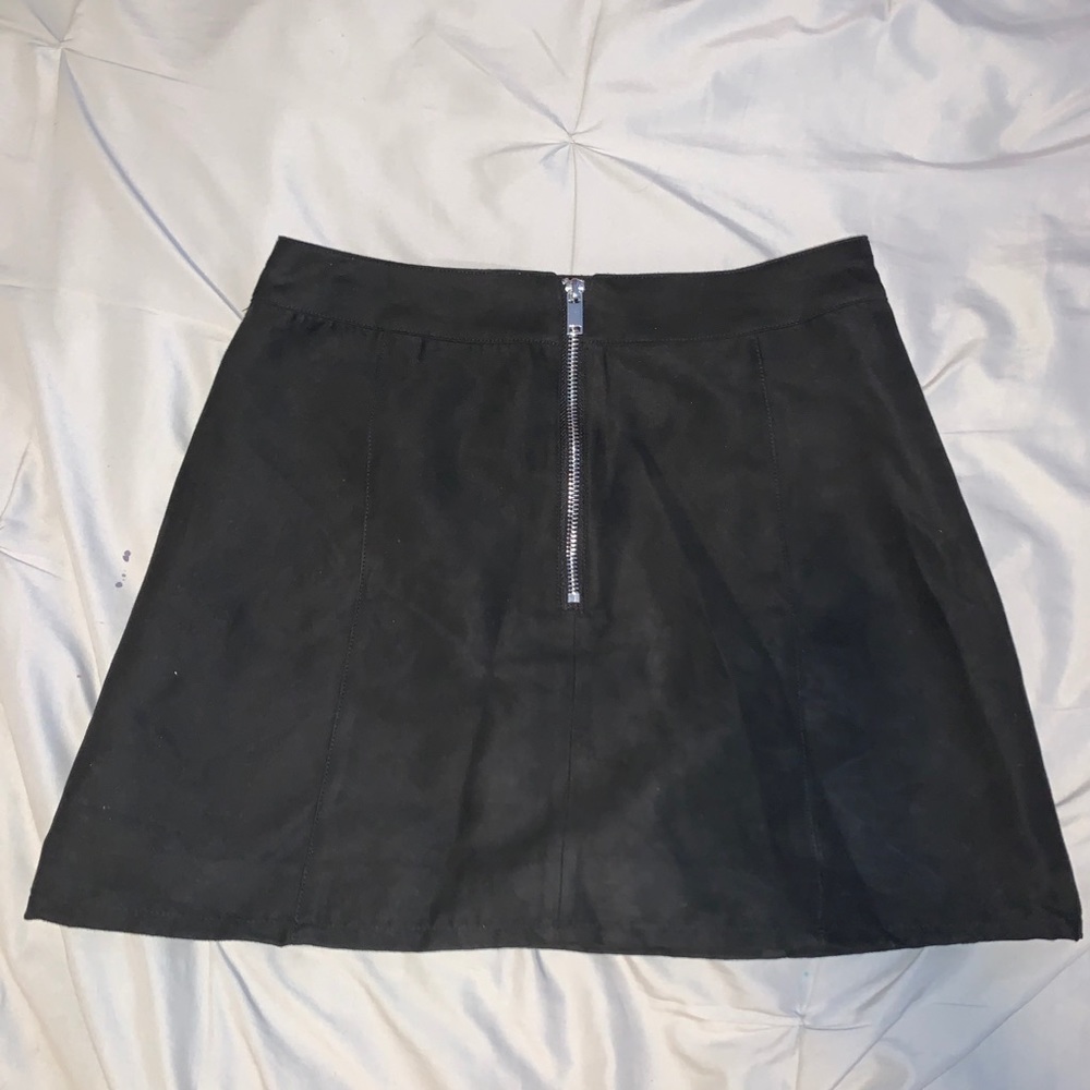 Black H&M zipper skirt